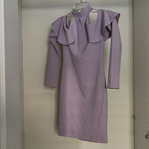 Misguided Asymmetrical Lilac Dress